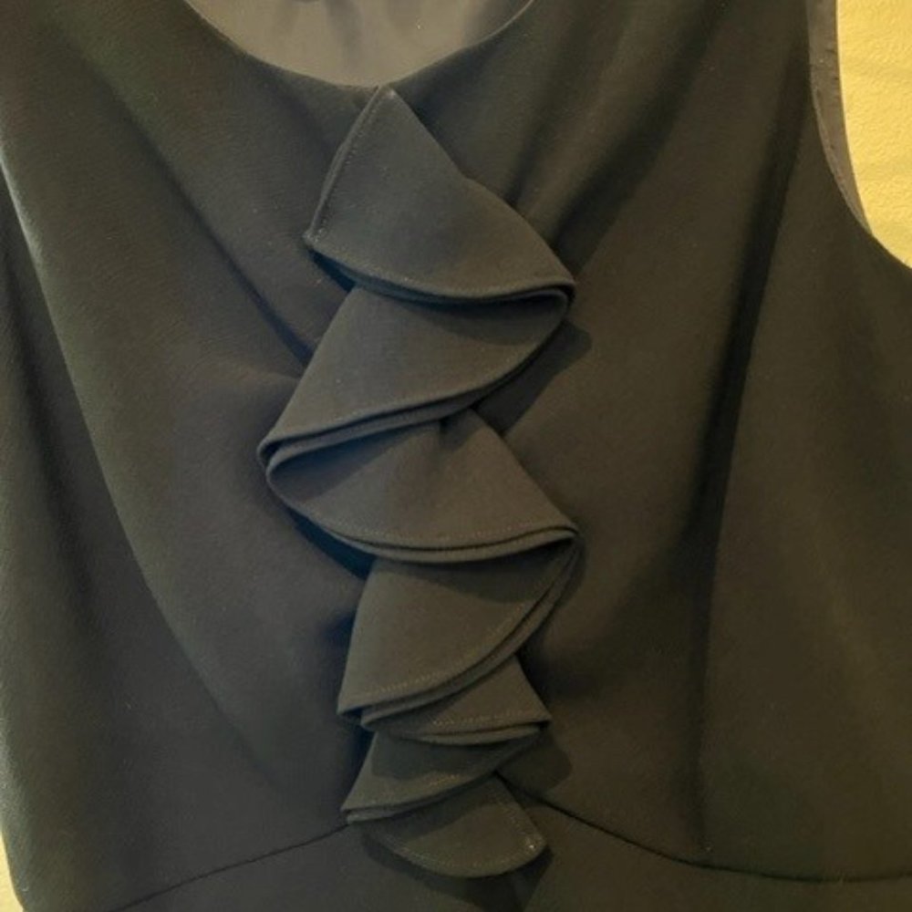 NEW Calvin Klein Black Ruffle Dress - Picture 4 of 5
